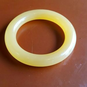 Honey golden yellow jade bracelet